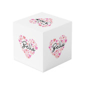 I love Bella Würfel (Rückseite Schrägansicht)