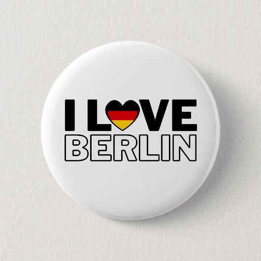I LOVE BERLIN - For real Berliners! Button (Vorderseite)