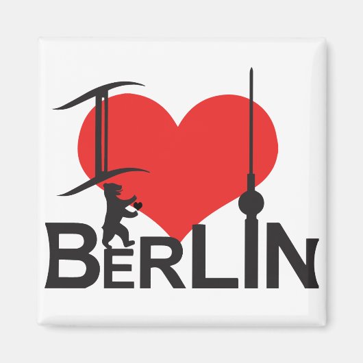 I Love Berlin Magnet (Vorne)
