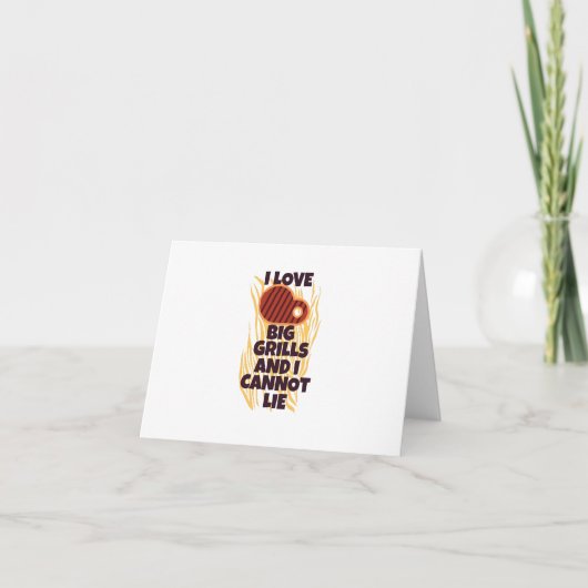 I love big grills and I cannot lie Dankeskarte (Vorderseite)