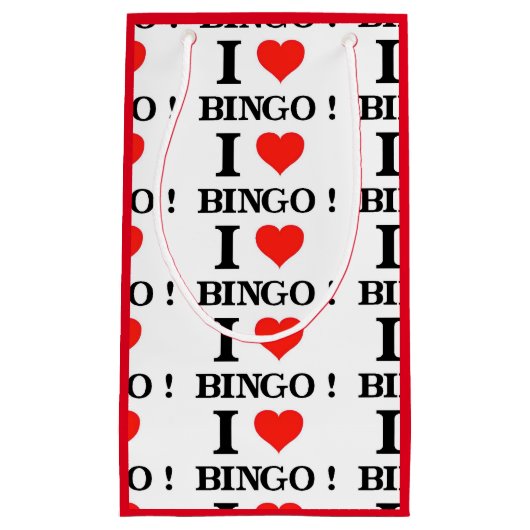 I_Love Bingo Kleine Geschenktüte (Vorderseite)
