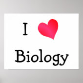 I Love Biology Poster (Vorne)