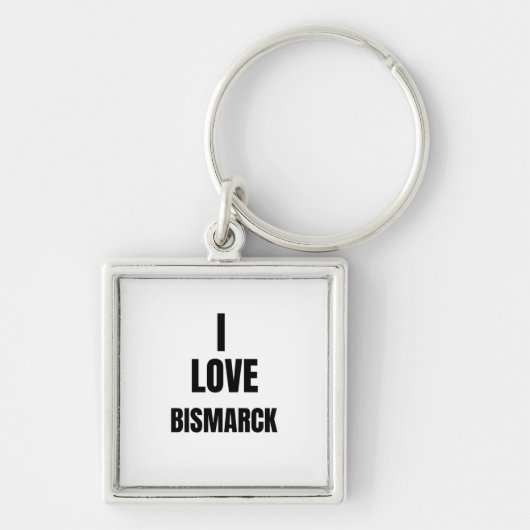 I LOVE BISMARCK SCHLÜSSELANHÄNGER (Vorne)