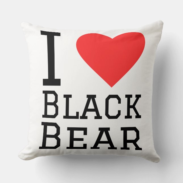 I love black bear kissen (Vorderseite)