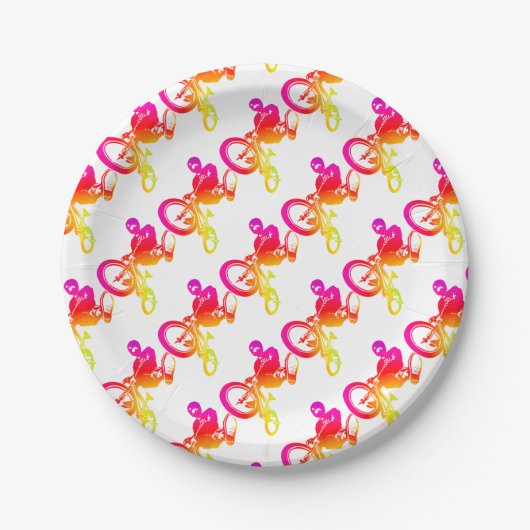 I Love BMX Pappteller (Vorderseite)