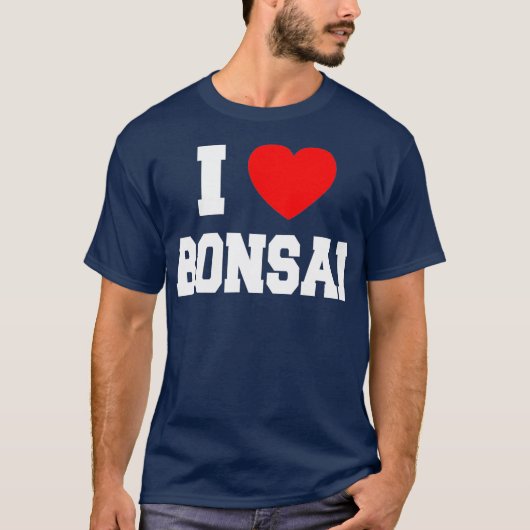 I Love Bonsai T-Shirt (Vorderseite)