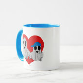 I love BOO Mom-Blue Tasse (Vorderseite Links)