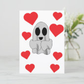 I Love BOO Mom Flat Feiertagskarte (Stehend Vorderseite)