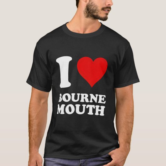 I Love Bournemouth T-Shirt (Vorderseite)