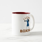 I Love Boxing Zweifarbige Tasse (VorderseiteRechts)