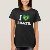 I Love Brazil Proud Brazil Citizen Brazil Vacation T-Shirt (Vorderseite)
