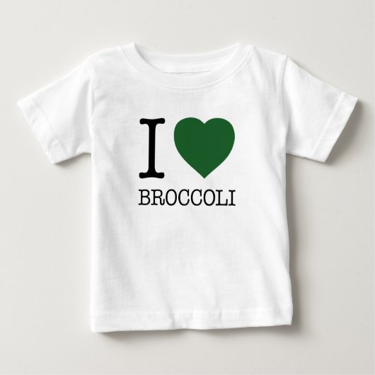 I LOVE BROCCOLI BABY T-SHIRT (Vorderseite)