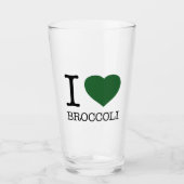 I LOVE BROCCOLI GLAS (Vorderseite)