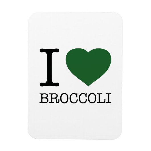 I LOVE BROCCOLI MAGNET (Vertikal)