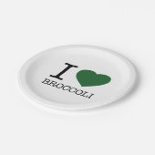 I LOVE BROCCOLI PAPPTELLER (Schrägansicht)