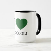 I LOVE BROCCOLI TASSE (VorderseiteRechts)