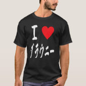 I love Brownies ブラウニー大好き Japanese calligraphy Brow T-Shirt (Vorderseite)