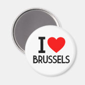 I Love Brussels Magnet (Vorderseite/Rückseite)