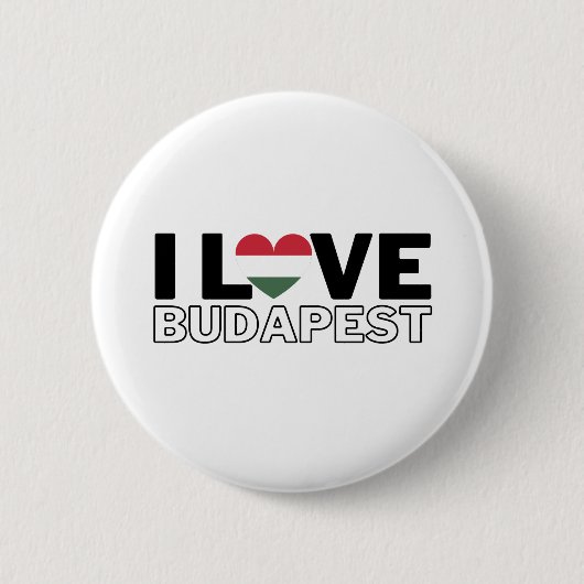 I LOVE BUDAPEST - For real Budapesters! Button (Vorderseite)