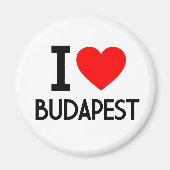I Love Budapest Magnet (Vorne)