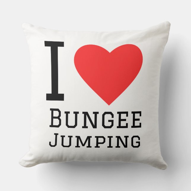 I love bungee jumping kissen (Vorderseite)