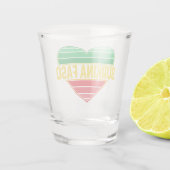 I Love Burkina Faso, Heart Burkinabè Schnapsglas (Rückseite)