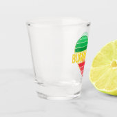 I Love Burkina Faso, Heart Burkinabè Schnapsglas (Links)