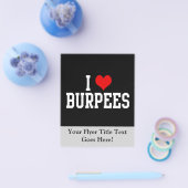I Love Burpees Flyer (Einzeln)