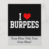 I Love Burpees Flyer (Vorne)