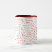 I Love C You — Personalized Initial “C” Romantic D Tasse (Zentrum)