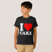 I Love Cake Shirt I Heart Cake Food Lover I Love C (Vorne ganz)