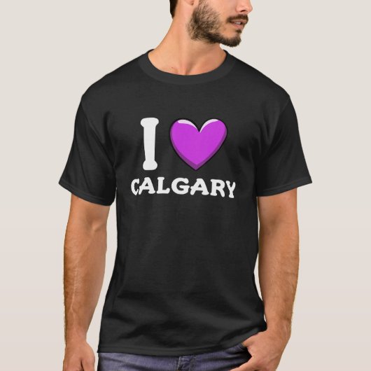 I Love Calgary Canada T-Shirt (Vorderseite)
