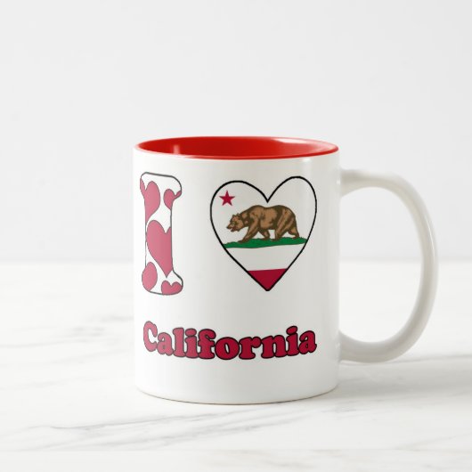 I love California Zweifarbige Tasse (Rechts)