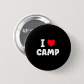 I Love Camp Summer Camp Glamping  Button (Vorne & Hinten)