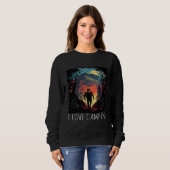 I Love Camping hiking camping retro Sweatshirt (Vorne ganz)