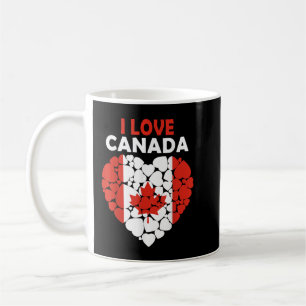 I Love Canada Proud To Be Canadian Flag Canada Kaffeetasse