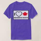 I Love Canadian Indigenous Rights T-Shirt (Design vorne)