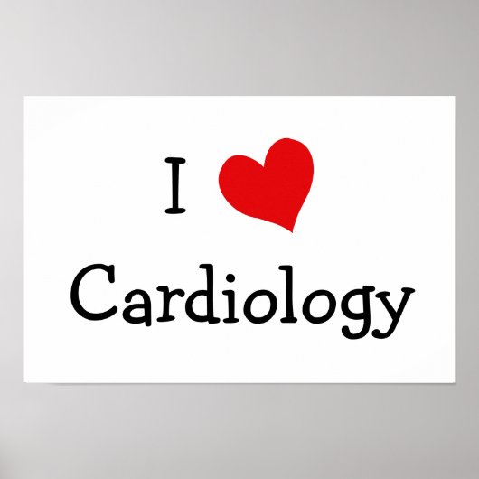 I Love Cardiology Poster (Vorne)