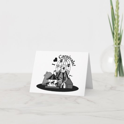 I Love Carnivals! Karte (Vorderseite)