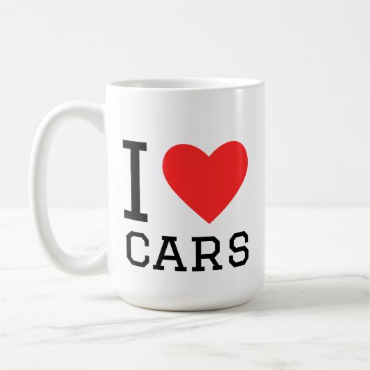 I love cars kaffeetasse (Links)