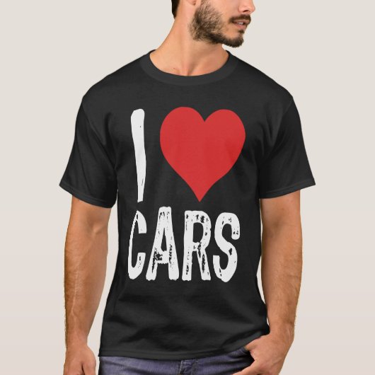 I Love Cars T-Shirt (Vorderseite)