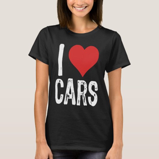 I Love Cars T-Shirt (Vorderseite)