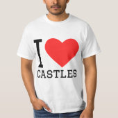 I love castles T-Shirt (Vorderseite)