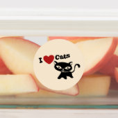 I Love Cat Etiketten (Befestigt)