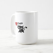 I Love Cat Kaffeetasse (Vorderseite Links)