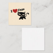 I Love Cat Mitteilungskarte (Vorne/Hinten)
