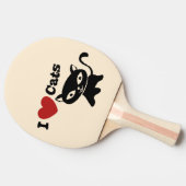 I Love Cat Tischtennis Schläger (Seitenansicht)