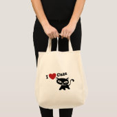 I Love Cat Tragetasche (Vorderseite (Produkt))