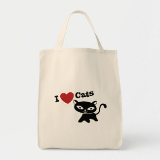 I Love Cat Tragetasche
