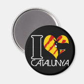 I Love Catalunya Magnet (Vorderseite/Rückseite)